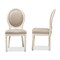 Baxton Studio Louis French Inspired Grey Fabric Upholstered and White Finished Wood Dining Chair, PK2 201-2PC-12331 - alternate 7